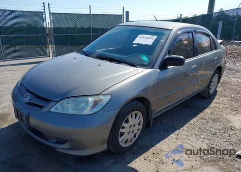 2004 Honda Civic Lx from USA, damaged, VIN 1HGES16524L022287